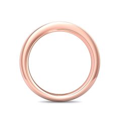Women Wedding Ring Round Cut Diamonds Channel Setting Comfort fit In 18K Rose Gold