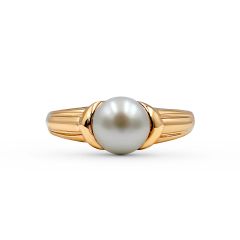 9K Rose Gold Fresh Water Pearl Ring (7.50MM)