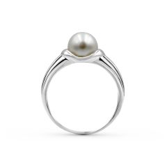 9K White Gold Fresh Water Pearl Ring