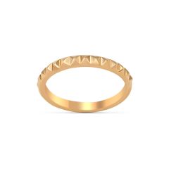 Stylish Wedding Band Set In 18K Rose Gold