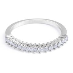 18 Karat White Gold Diamond wedding in Prong Setting