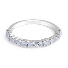 18 Karat White Gold Modern style Diamond Wedding Band - womens wedding bands