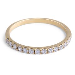 18 Karat Yellow Gold Classic diamond wedding band 