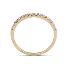 18 Karat Yellow Gold Classic diamond wedding band - womens wedding bands
