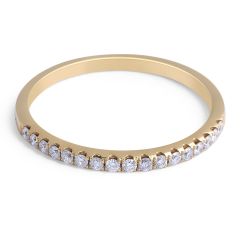 18 Karat Yellow Gold Classic diamond wedding band 