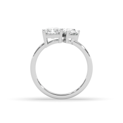 3.00CT Lab Grown Radiant Pear Cut Toi Et Moi Diamond Engagement Ring  -Platinum