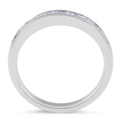 18 Karat White Gold Diamond Wedding Band for women