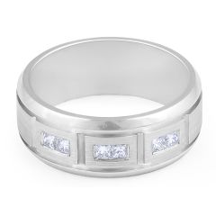 18 Karat Diamond mens wedding band Melbourne 