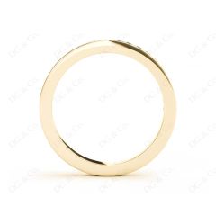 Diamond Wedding Band with Channel Setting Stones in 18K Yellow