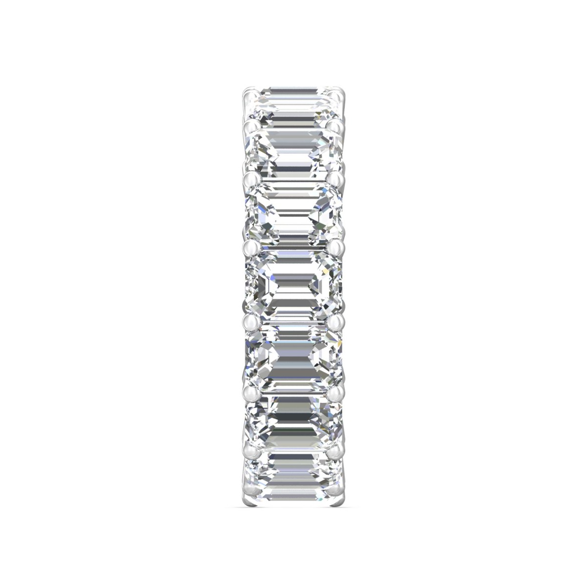 White Gold Eternity Band Engagement Rings